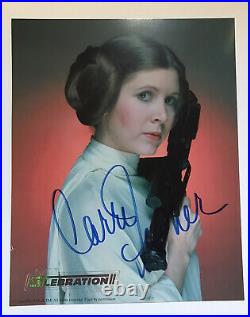 Carrie Fisher Autograph signed Princess Leia Photo from Star Wars Celebration ll