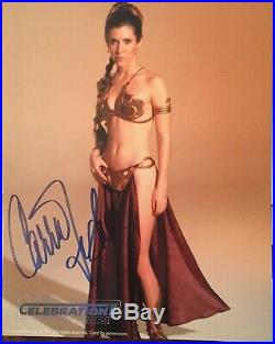 Carrie Fisher Celebration II signed Photo