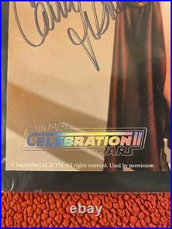Carrie Fisher Celebration II signed Photo Her Fingerprints On The Photo
