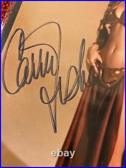 Carrie Fisher Celebration II signed Photo Her Fingerprints On The Photo