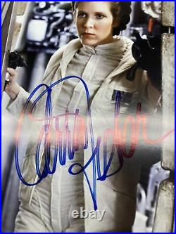 Carrie Fisher Signed 8x10 Celebration Japan PSA/DNA & OPX COA STAR WARS 2008