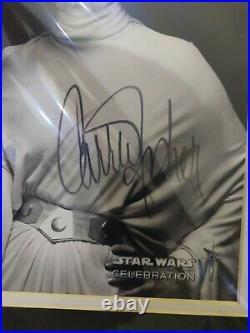 Carrie Fisher Signed Autographed Official Pix Celebration 6 Photo Star Wars