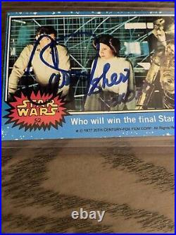 Carrie Fisher Signed Autographed Trading Card AUTO Star Wars Princess Leia