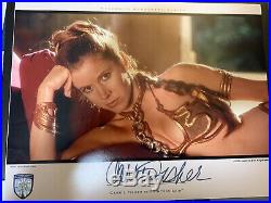 Carrie Fisher Signed Official Pix Opx Celebrity Autograph Series 11x14 Star Wars