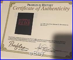 Carrie Fisher personal property original Return of the Jedi press kit. Star Wars