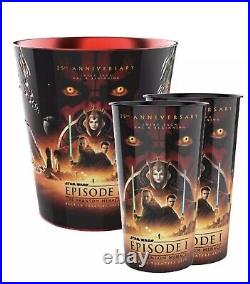 Cinemark 25th Star Wars Episode 1 Phantom Menace Tin Bucket Cup with Ki-Adi-Mundi