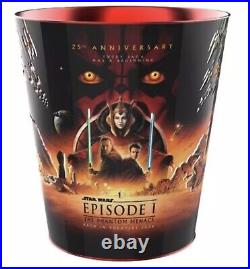 Cinemark 25th Star Wars Episode 1 Phantom Menace Tin Bucket Cup with Ki-Adi-Mundi