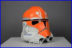 Clone Trooper Helmet 11 Star Wars Ahsoka cosplay, replica, legion, orange