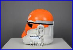 Clone Trooper Helmet 11 Star Wars Ahsoka cosplay, replica, legion, orange