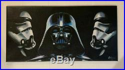 Darth Vader Storm Trooper Star Wars 18 x30 Pop Art Painting Chris Cargill