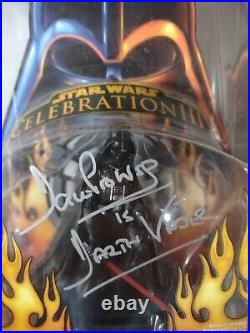 Dave Prowse Autographed Darth Vader Star Wars Celebration III Rare Hasbro Toy