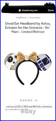 Disney Droid Ear Headband Ashley Eckstein Her Universe Star Wars LTD SHIPS JUNE1