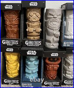 Disney Geeki Tikis Star Wars Ceramic Tiki Mug Set Collection