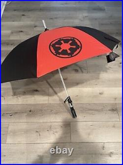 Disney Parks Star Wars Light-Up Lightsaber Umbrella Darth Vader Hilt Mint Rare