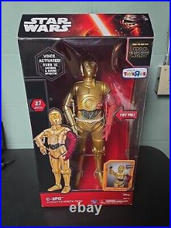 Disney Star Wars C-3PO Interactive Robotic 17 Protocol Droid Talks & Moves