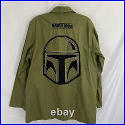Disney Star Wars Celebration Jacket Medium Mens Mandalorian Canvas Military