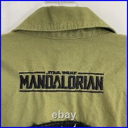 Disney Star Wars Celebration Jacket Medium Mens Mandalorian Canvas Military