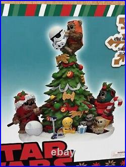 Disney Star Wars Ewok Celebration and Finale Musical Figurine Christmas Tree NEW