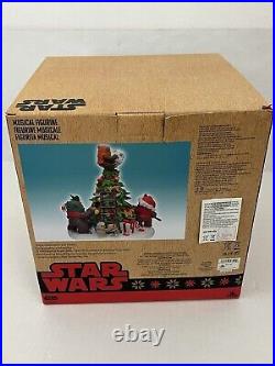 Disney Star Wars Ewok Celebration and Finale Musical Figurine Christmas Tree NEW