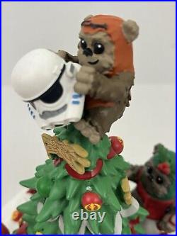 Disney Star Wars Ewok Celebration and Finale Musical Figurine Christmas Tree NEW