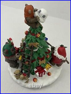 Disney Star Wars Ewok Celebration and Finale Musical Figurine Christmas Tree NEW