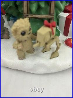 Disney Star Wars Ewok Celebration and Finale Musical Figurine Christmas Tree NEW