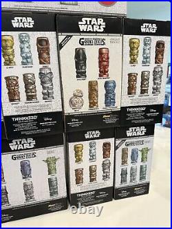 Disney Star Wars Geeki Tiki Mug Lot Of 10 Grogu Boba Lando Yoda Sand++ New
