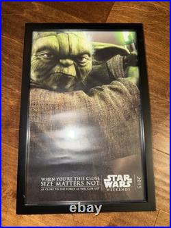 Disney Star Wars Weekends 2015 Yoda Poster Passholder Exclusive