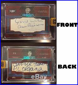 Donruss Celebrity Cuts Alec Guinness Carrie Fisher Dual Cut Auto Star Wars 1/1