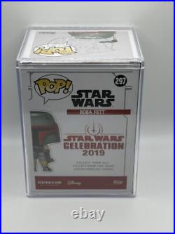 Funko POP Boba Fett Star Wars Celebration Exclusive Blue Chrome #297 NEW