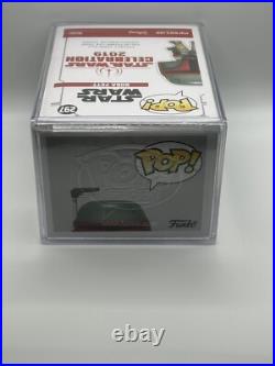 Funko POP Boba Fett Star Wars Celebration Exclusive Blue Chrome #297 NEW