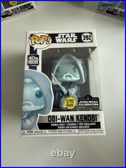 Funko POP Obi Wan Kenobi GITD #392 Star Wars Celebration LE/3000