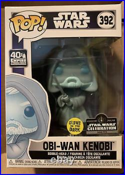 Funko POP Star Wars Celebration 2020 Glow in the Dark Obi-Wan Kenobi (392)