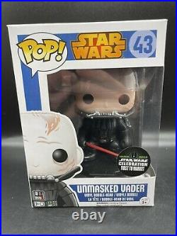 Funko POP! Star Wars Celebration Darth Vader Unmasked #43 First To Market