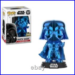 Funko POP! Star Wars Darth Vader (2019 Star Wars Celebration)(Blue Chrome) #157