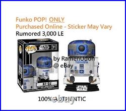 Funko Pop! 31 Diamond R2-D2 Star Wars Celebration 2022 POP ONLY + Protector