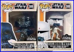 Funko Pop Boba Fett & Darth Vadar Concept Series Star Wars Anaheim Con Sticker