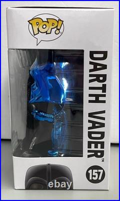 Funko Pop Darth Vader #157 Blue Chrome 2019 Star Wars Celebration Limited 2500