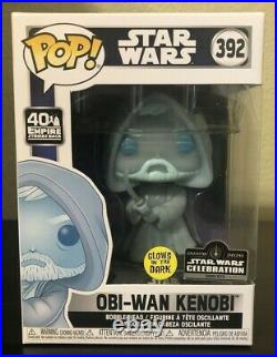 Funko Pop! Obi-Wan Kenobi #392 LE 3000 STAR WARS Celebration Exclusive In Hand