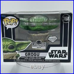 Funko Pop! Star Wars 368 Grogu Diamond 2022 Star Wars Celebration LE 5000