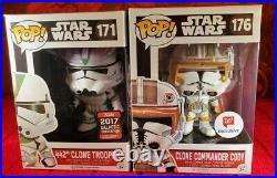 Funko Pop Star Wars 442nd Clone Trooper & Clone Commander Cody NON MINT