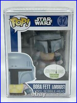 Funko Pop! Star Wars Boba Fett (Droids) #32 EUROPE EXCLUSIVE with Pop! Stacks Case