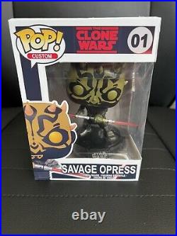 Funko Pop! Star Wars Savage Opress CUSTOM Pop and Box Clone Wars