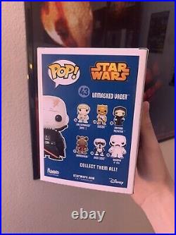 Funko Pop Star Wars Unmasked Darth Vader 43 Celebration Sticker First To Market