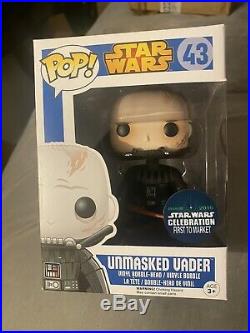 Funko Pop Star Wars Unmasked Vader 43 Star Wars Celebration First To Market