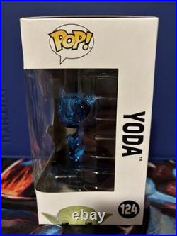 Funko Pop! Vinyl Star Wars Yoda (Blue/Chrome) Star Wars Celebration #124