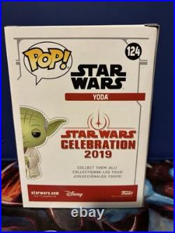 Funko Pop! Vinyl Star Wars Yoda (Blue/Chrome) Star Wars Celebration #124