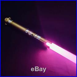 GBR Star Wars Lightsaber Replica Force FX Dueling Rechargeable GOLD Metal Handle