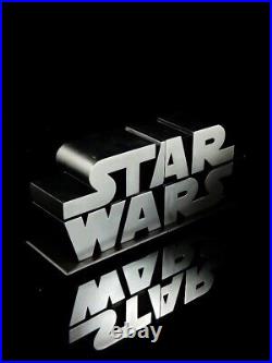 GENTLE GIANT STAR WARS Logo Bookends Borders Silver Exclusive Numbered