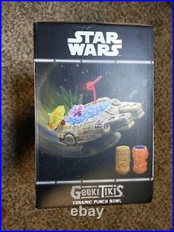 Geeki Tiki Star Wars Millennium Falcon Han Solo Chewbacca Tiki Mug Set